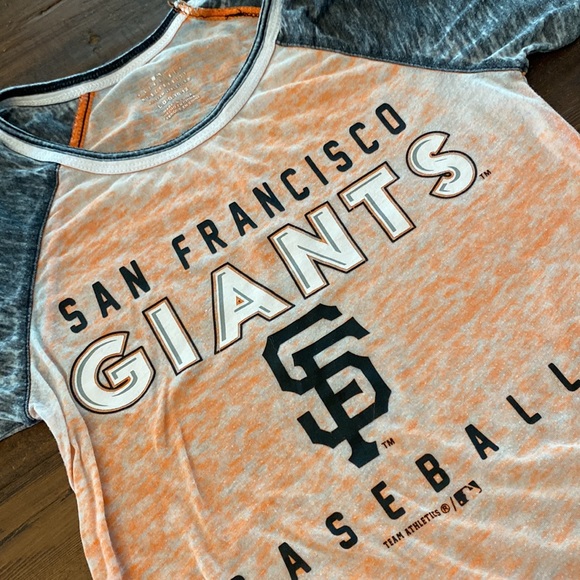 GIRLS San Francisco Giants burnout tee 10/12 (runs big) - Picture 2 of 7